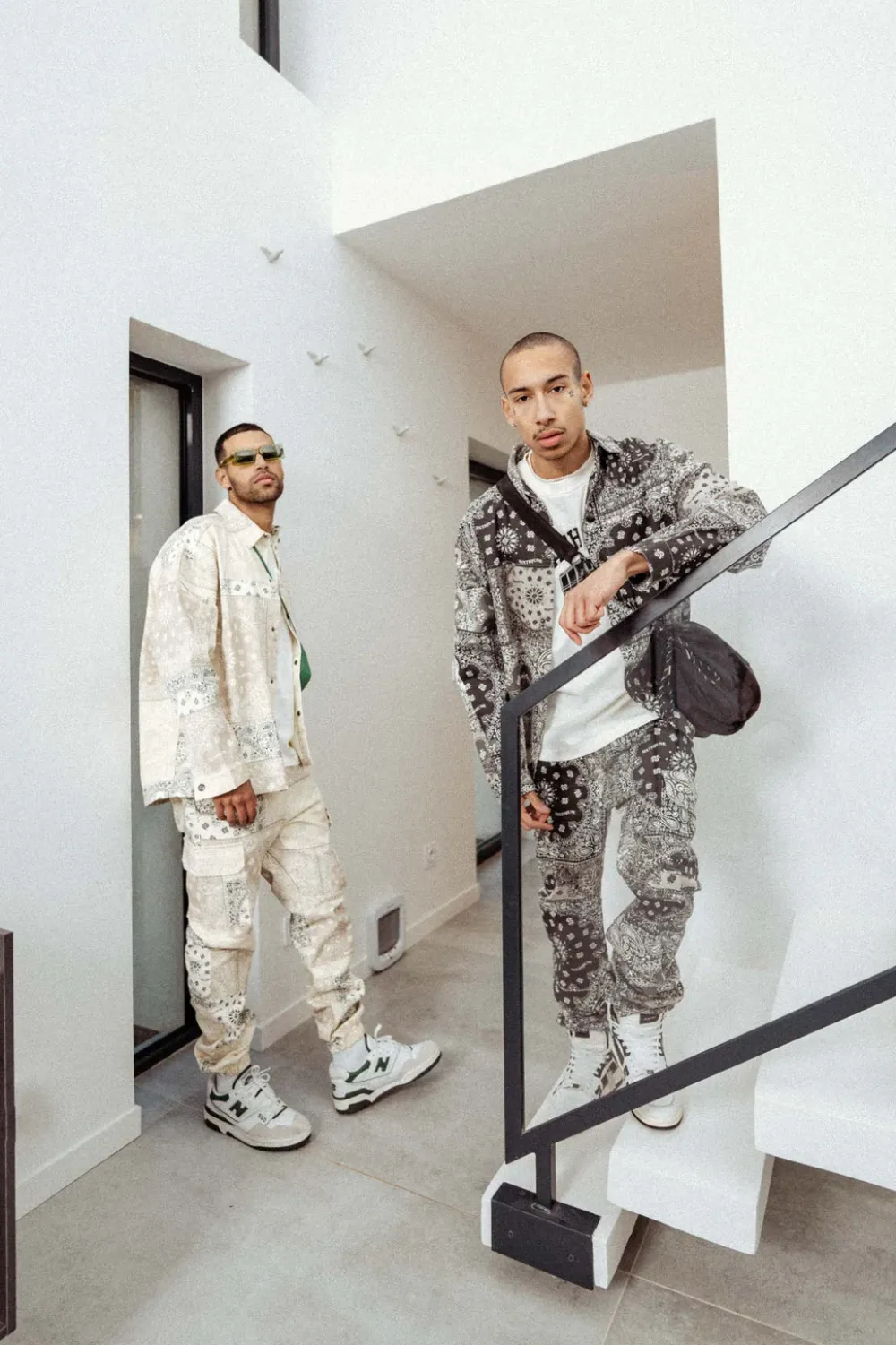 chemise_cargo_bandana_patchwork_noir_5.webp Homme Sixth June Hauts | Chemise Cargo Bandana Patchwork Noir