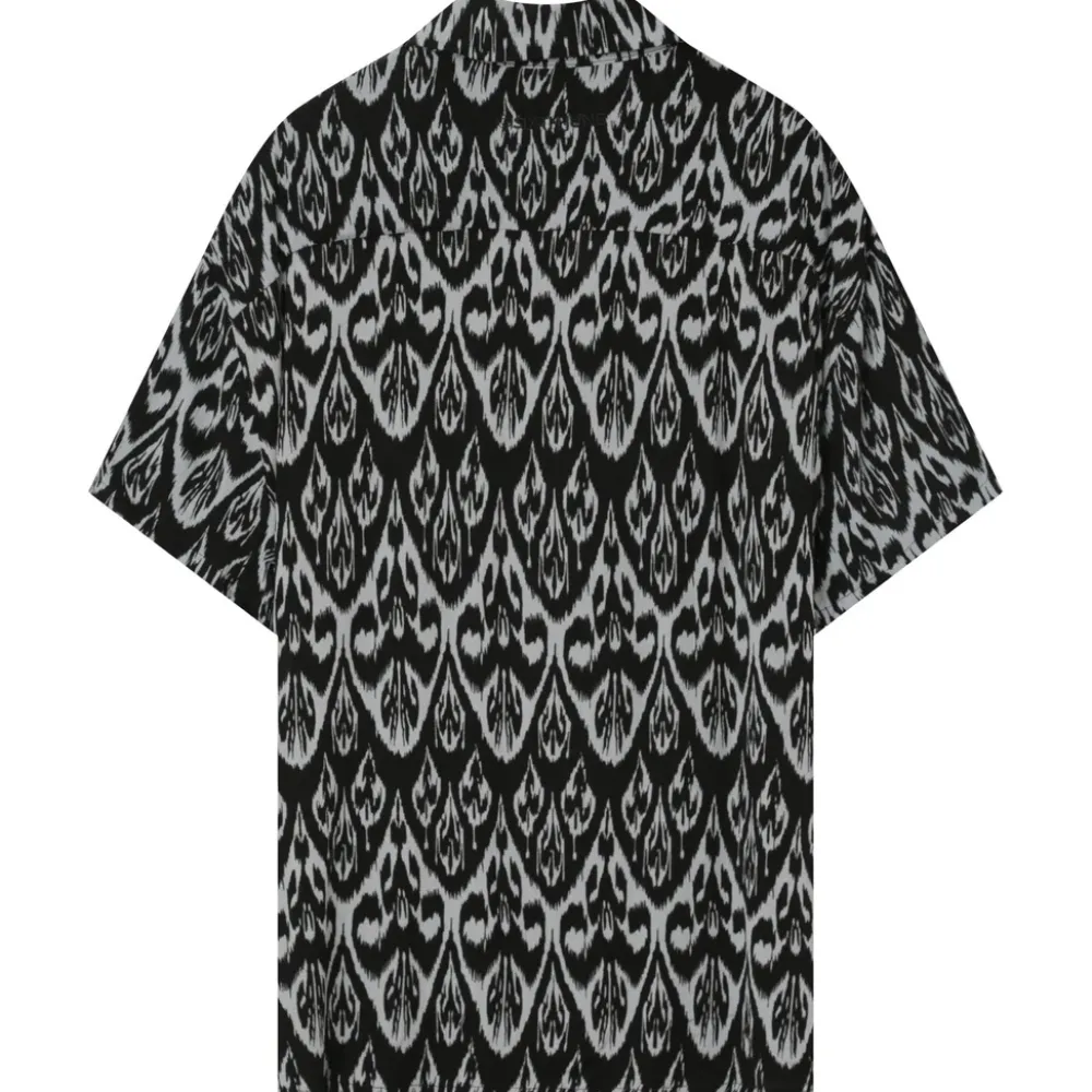 chemise_fluide_motif_azteque_noir_7.webp Homme Sixth June Hauts | Chemise Fluide Motif Azteque Noir