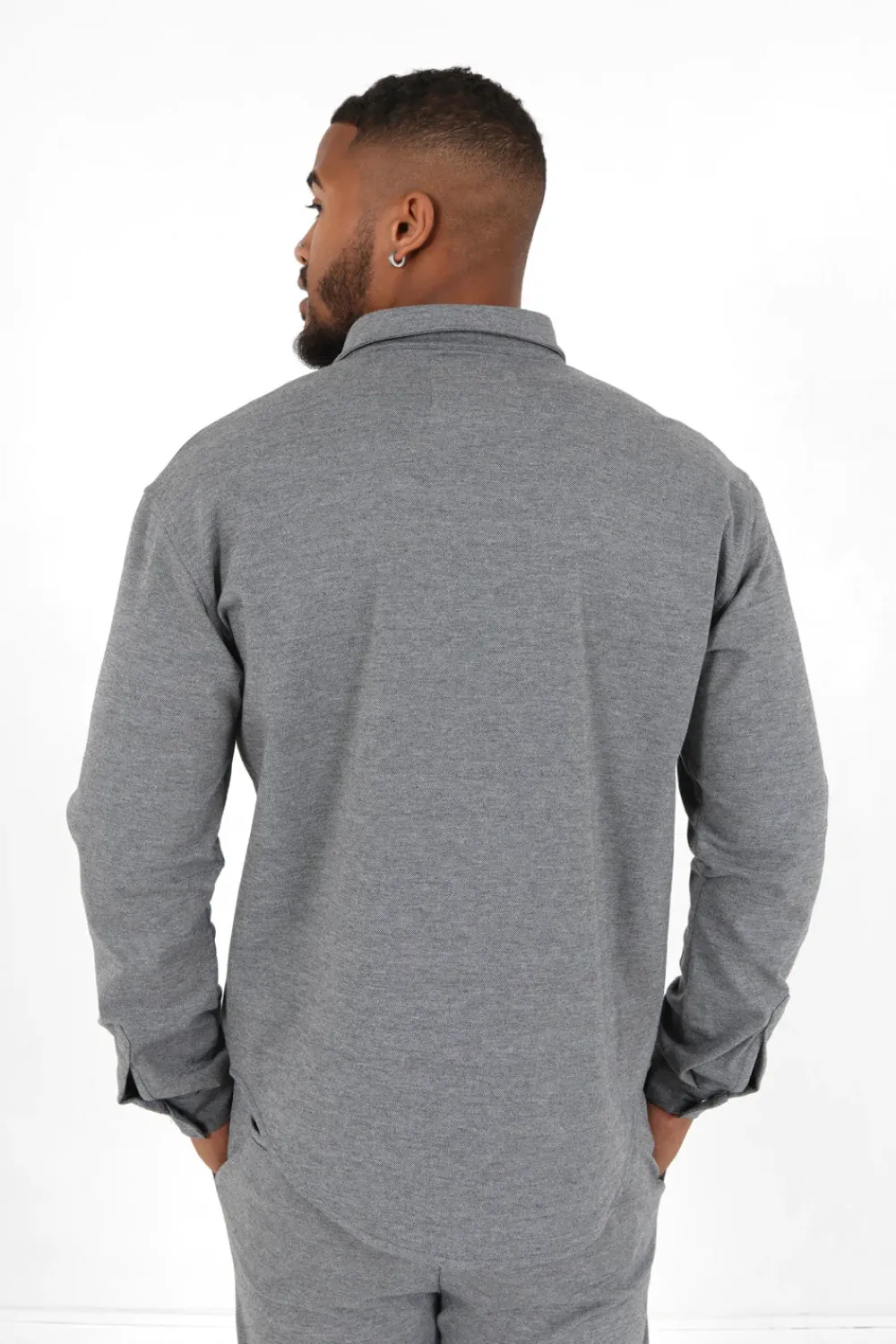 chemise_manches_longues_gris_4.webp Homme Sixth June Hauts | Chemise Manches Longues Gris