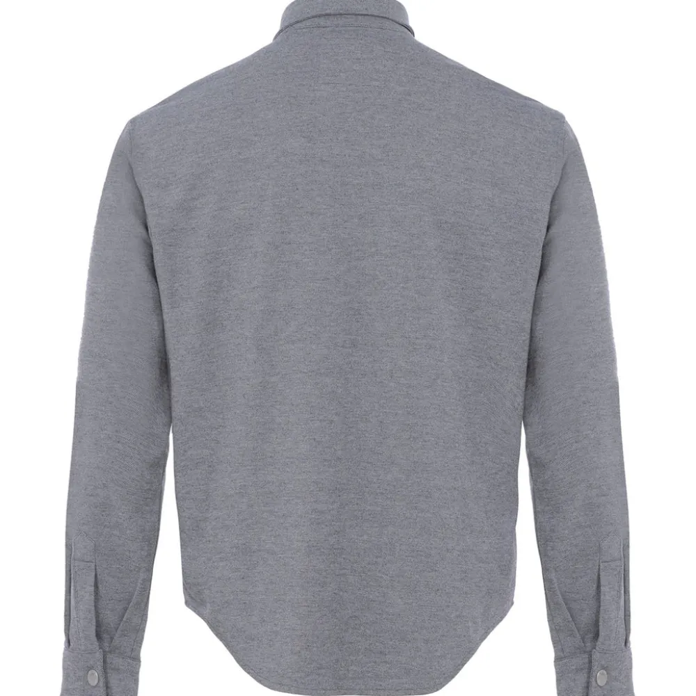 chemise_manches_longues_gris_6.webp Homme Sixth June Hauts | Chemise Manches Longues Gris
