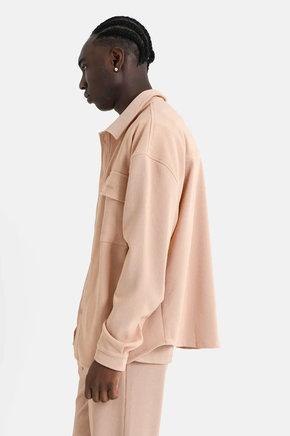 chemise_plissee_loose_beige_3.webp Homme Sixth June Hauts | Chemise Plissee Loose Beige