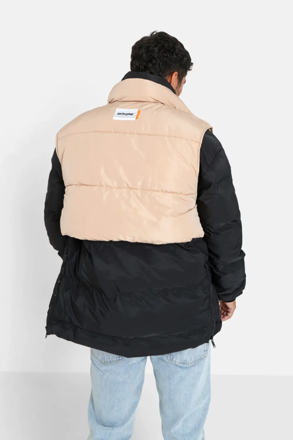 doudoune_amovible_sans_manches_noir_4.webp Homme Sixth June Manteaux | Doudoune Amovible Sans Manches Noir