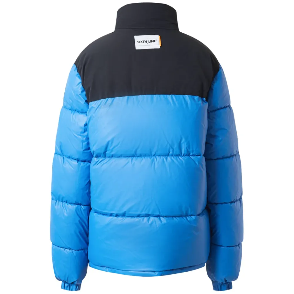 Homme Sixth June Manteaux | Doudoune Bicolore Logo Bleu