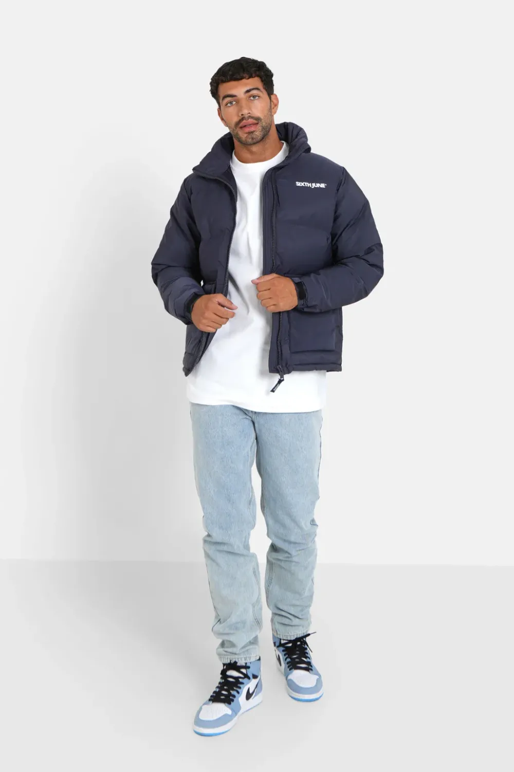 Homme Sixth June Manteaux | Doudoune Courte Matelassee Bleu