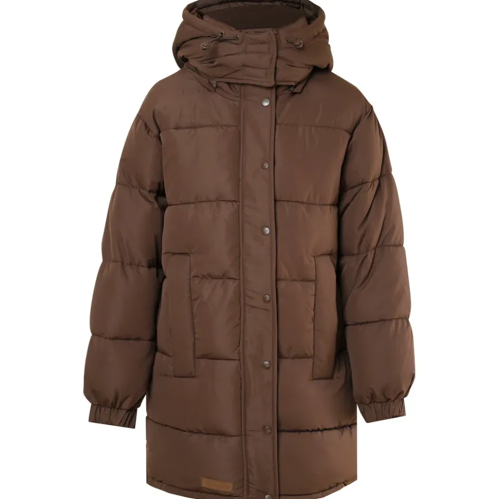 Femme Sixth June Manteaux | Doudoune Longue Oversize Marron