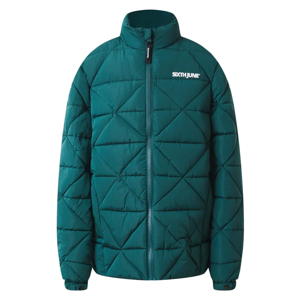 Homme Sixth June Manteaux | Doudoune Matelassee Triangle Vert Fonce