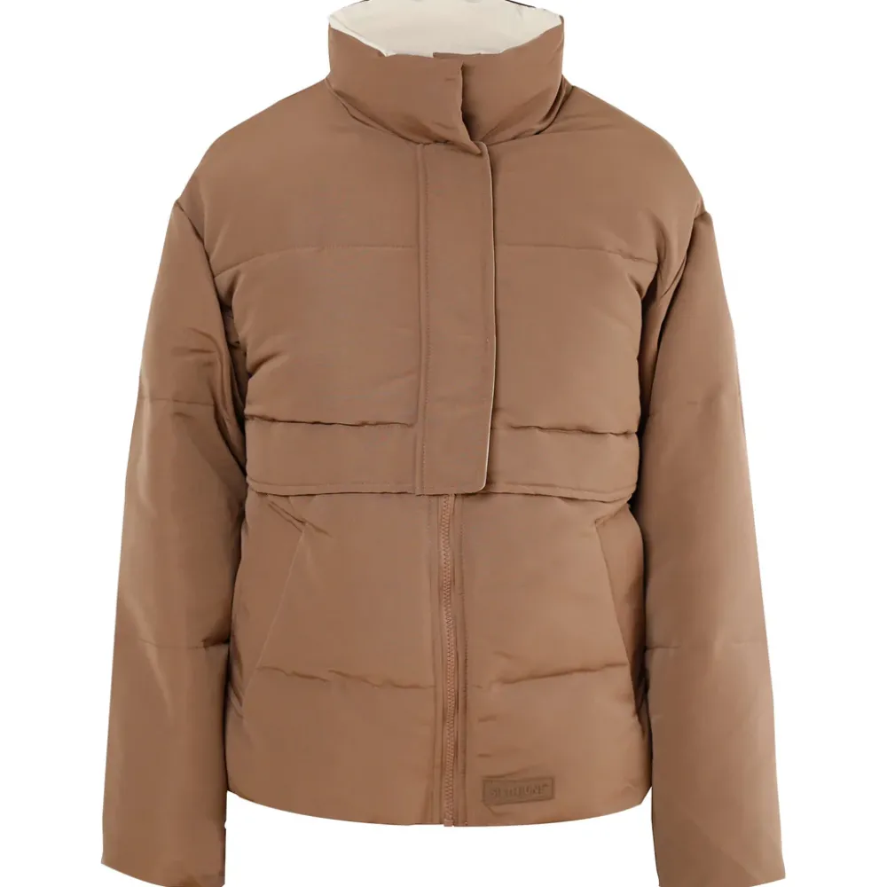 doudoune_oversize_matelassee_marron_5.webp Femme Sixth June Manteaux | Doudoune Oversize Matelassee Marron