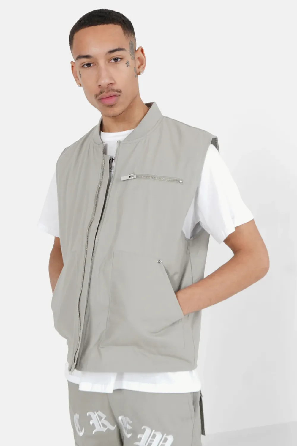 gilet_zip_crew_gris_clair_3.webp Homme Sixth June Sweats | Gilet Zip Crew Gris Clair
