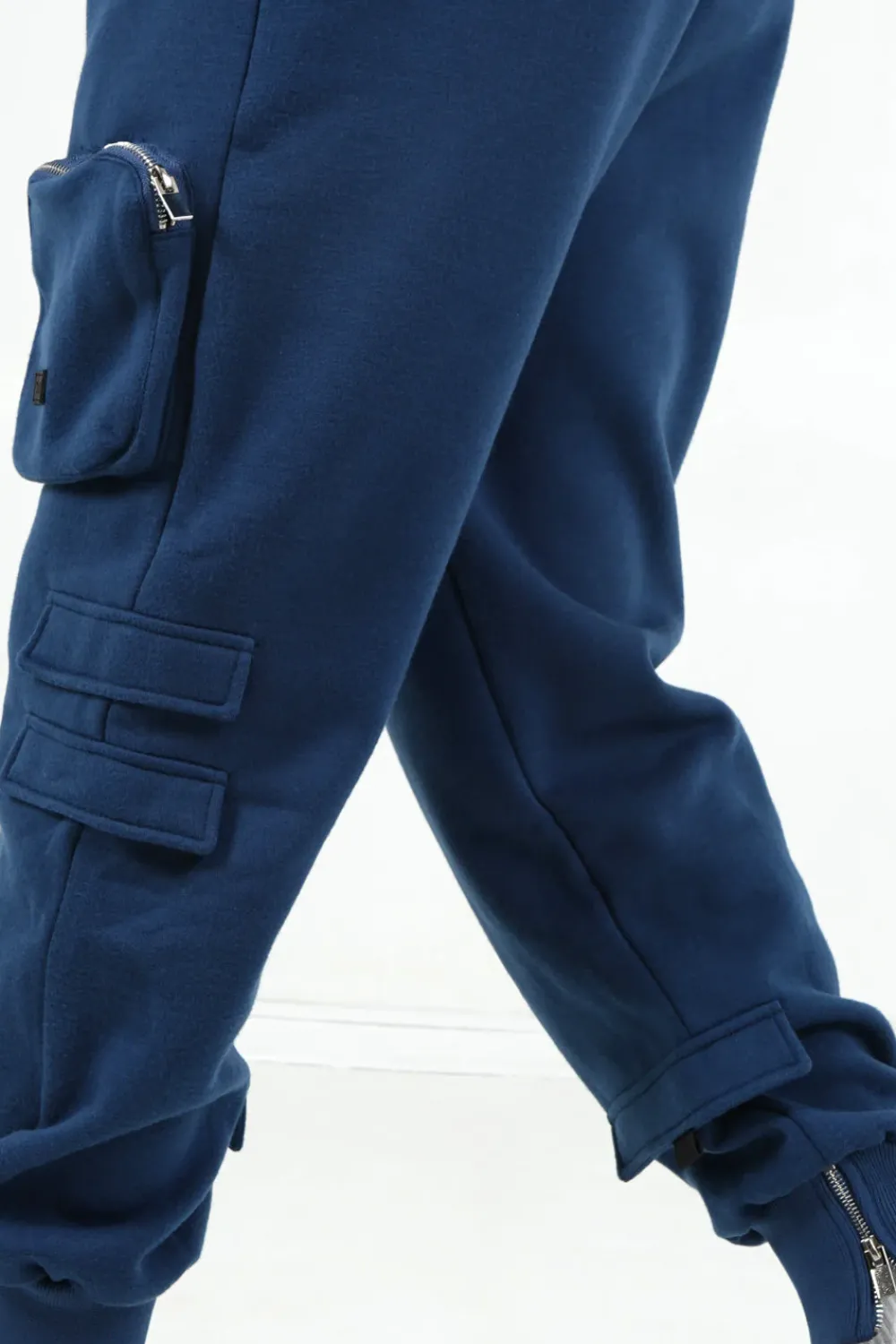 jogging_cargo_poches_zip_bleu_fonce_2.webp Homme Sixth June Pantalons | Jogging Cargo Poches Zip Bleu Fonce