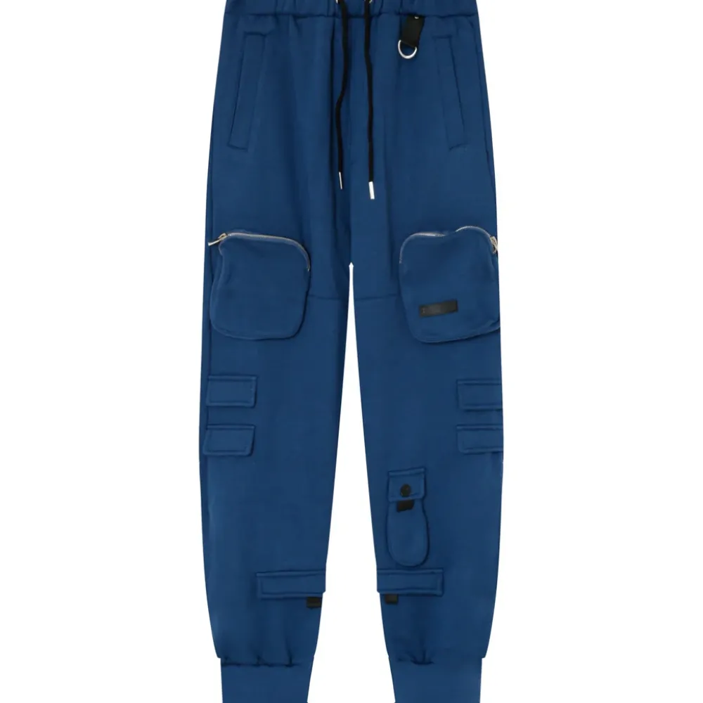 jogging_cargo_poches_zip_bleu_fonce_5.webp Homme Sixth June Pantalons | Jogging Cargo Poches Zip Bleu Fonce