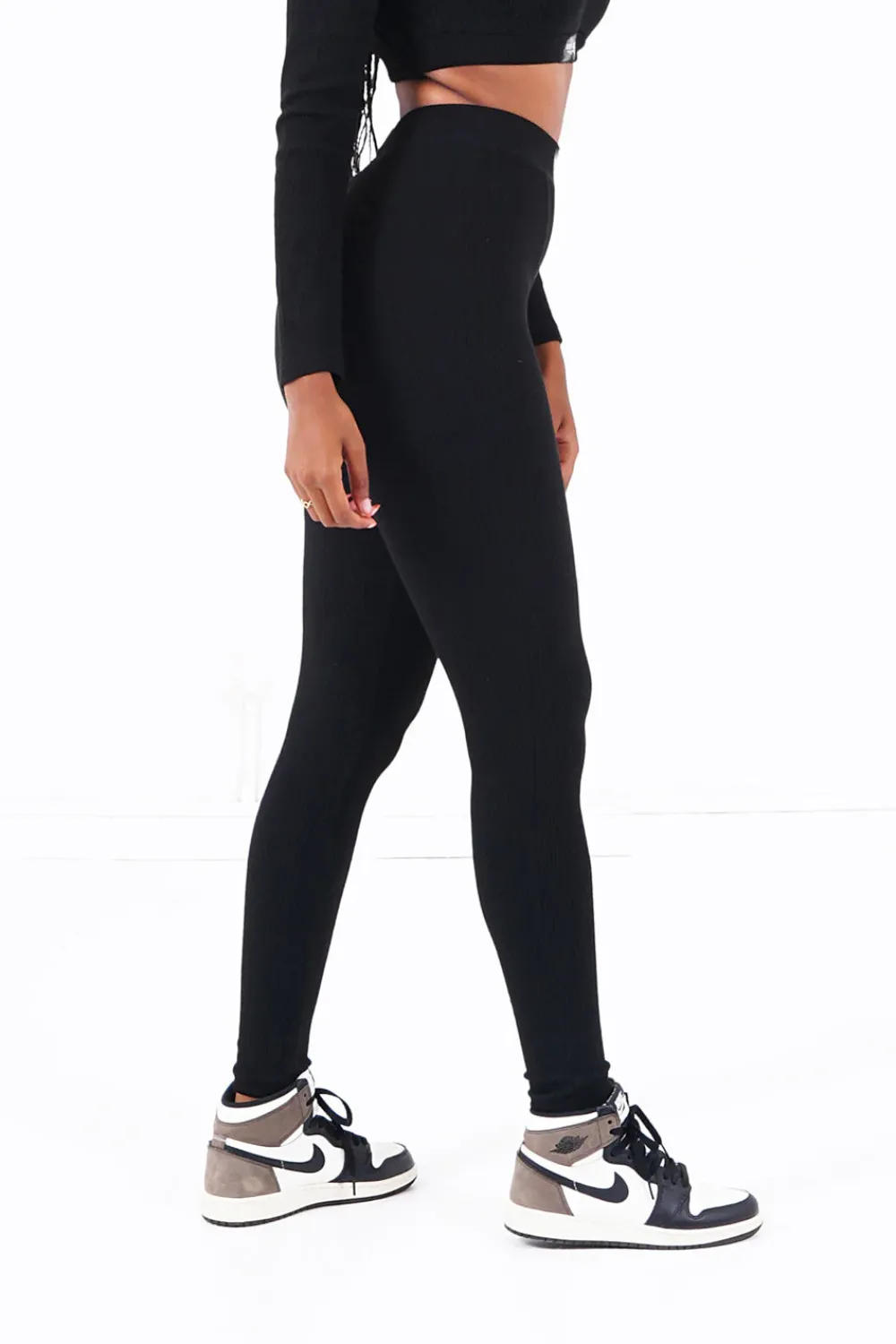 legging_cotele_noir_3.webp Femme Sixth June Pantalons | Legging Cotele Noir