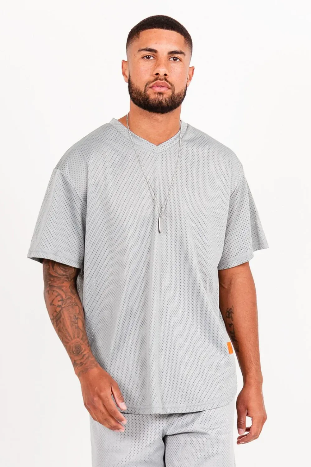 Homme Sixth June Hauts | Maillot Mesh Logo Gris