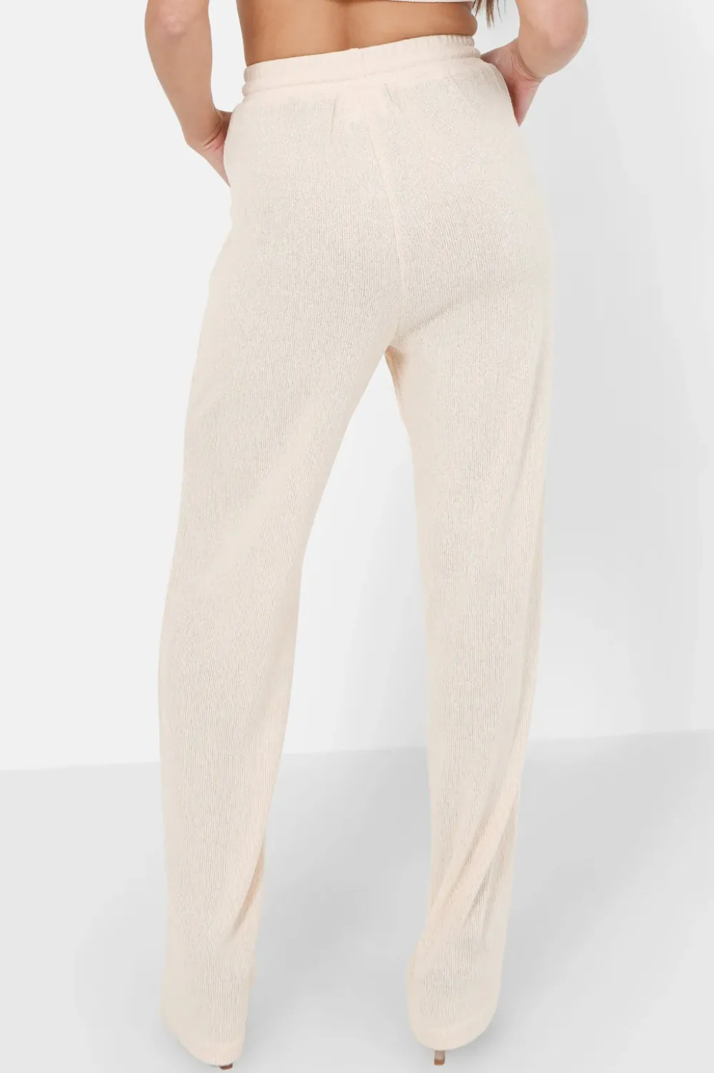 pantalon_bijou_fluide_beige_4.webp Femme Sixth June Pantalons | Pantalon Bijou Fluide Beige