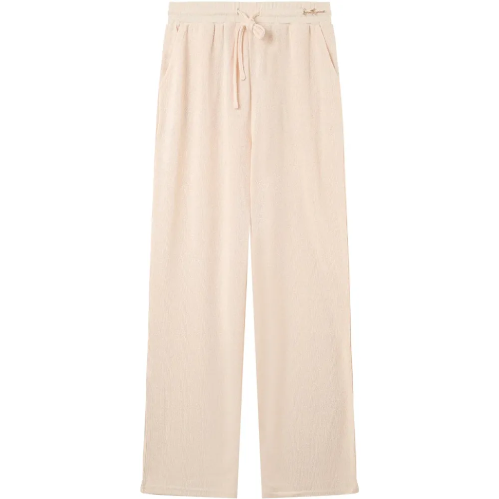 pantalon_bijou_fluide_beige_6.webp Femme Sixth June Pantalons | Pantalon Bijou Fluide Beige