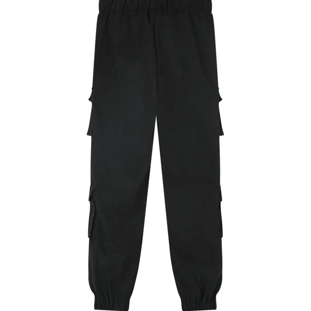 pantalon_cargo_cotele_noir_6.webp Femme Sixth June Pantalons | Pantalon Cargo Cotele Noir