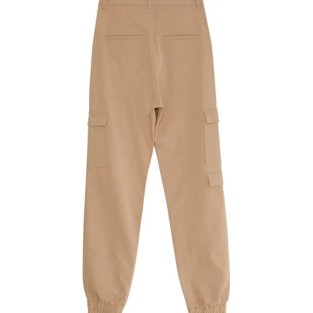 pantalon_cargo_logo_brode_beige_6.webp Femme Sixth June Pantalons | Pantalon Cargo Logo Brode Beige