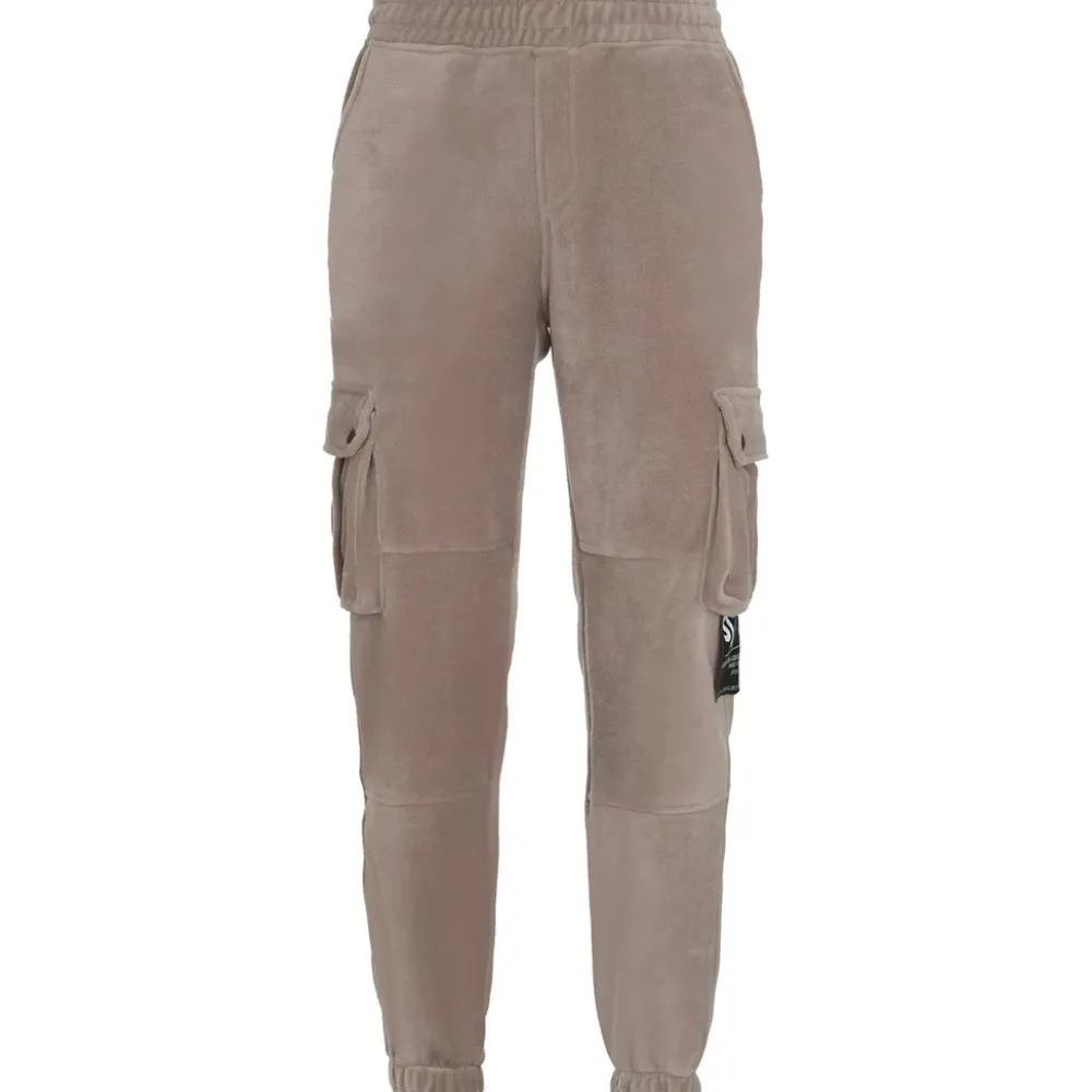 pantalon_cargo_polaire_beige_fonce_5.webp Femme Sixth June Pantalons | Pantalon Cargo Polaire Beige Fonce