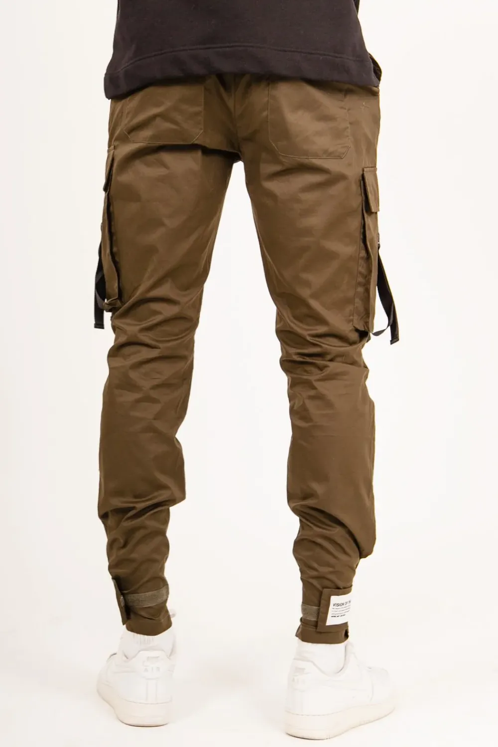 pantalon_cargo_sangles_kaki_3.webp Homme Sixth June Pantalons | Pantalon Cargo Sangles Kaki