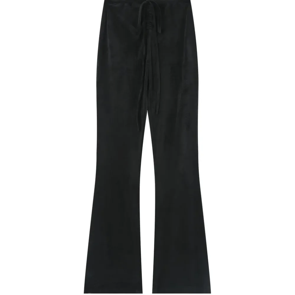 pantalon_cordons_velours_cotele_noir_5.webp Femme Sixth June Pantalons | Pantalon Cordons Velours Cotele Noir