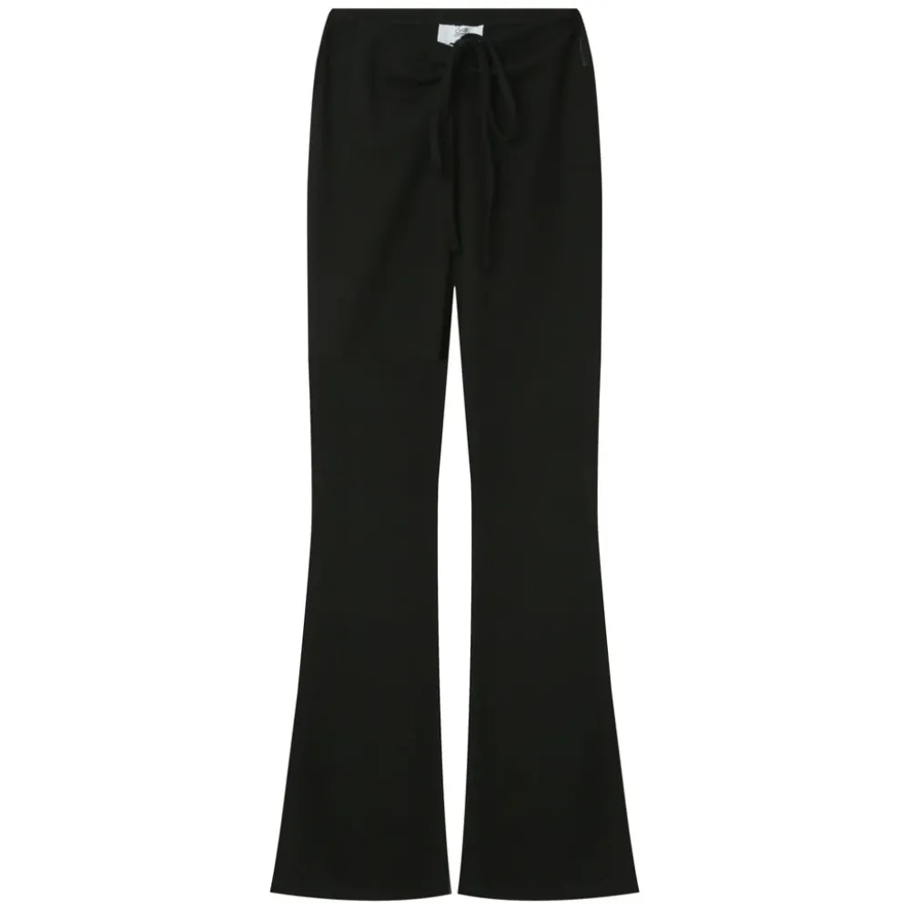 pantalon_cotele_cordons_noir_5.webp Femme Sixth June Pantalons | Pantalon Cotele Cordons Noir