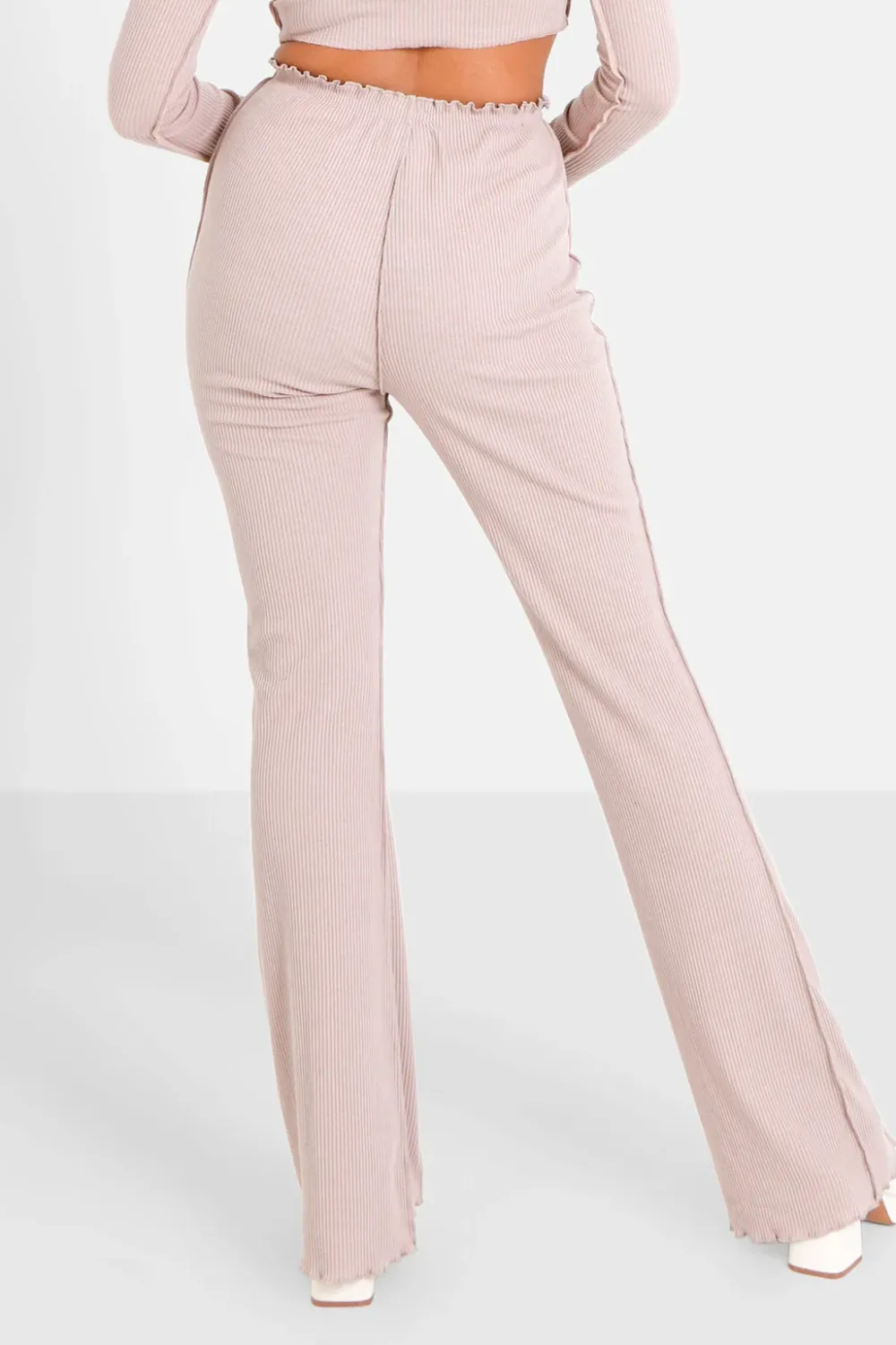pantalon_couture_surfilee_rose_clair_4.webp Femme Sixth June Pantalons | Pantalon Couture Surfilee Rose Clair