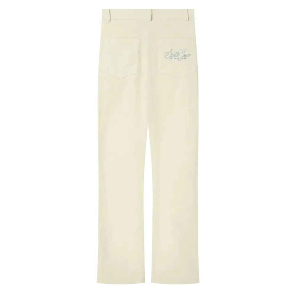 pantalon_droit_fentes_blanc_6.webp Femme Sixth June Pantalons | Pantalon Droit Fentes Blanc