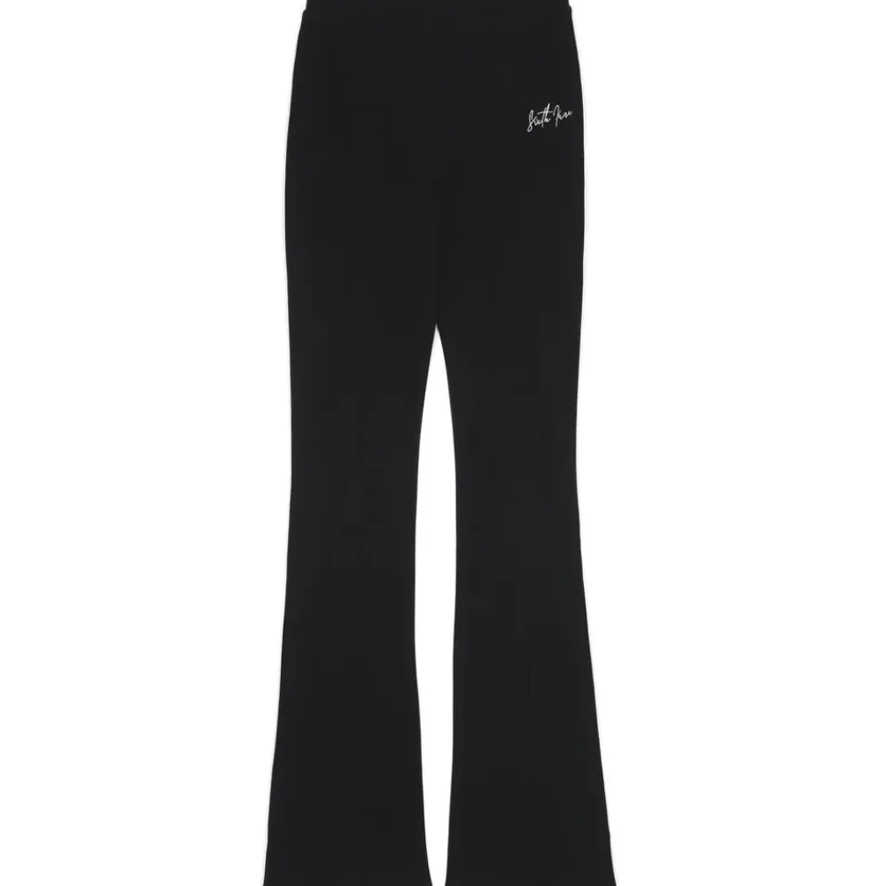 pantalon_flare_fente_noir_5.webp Femme Sixth June Pantalons | Pantalon Flare Fente Noir