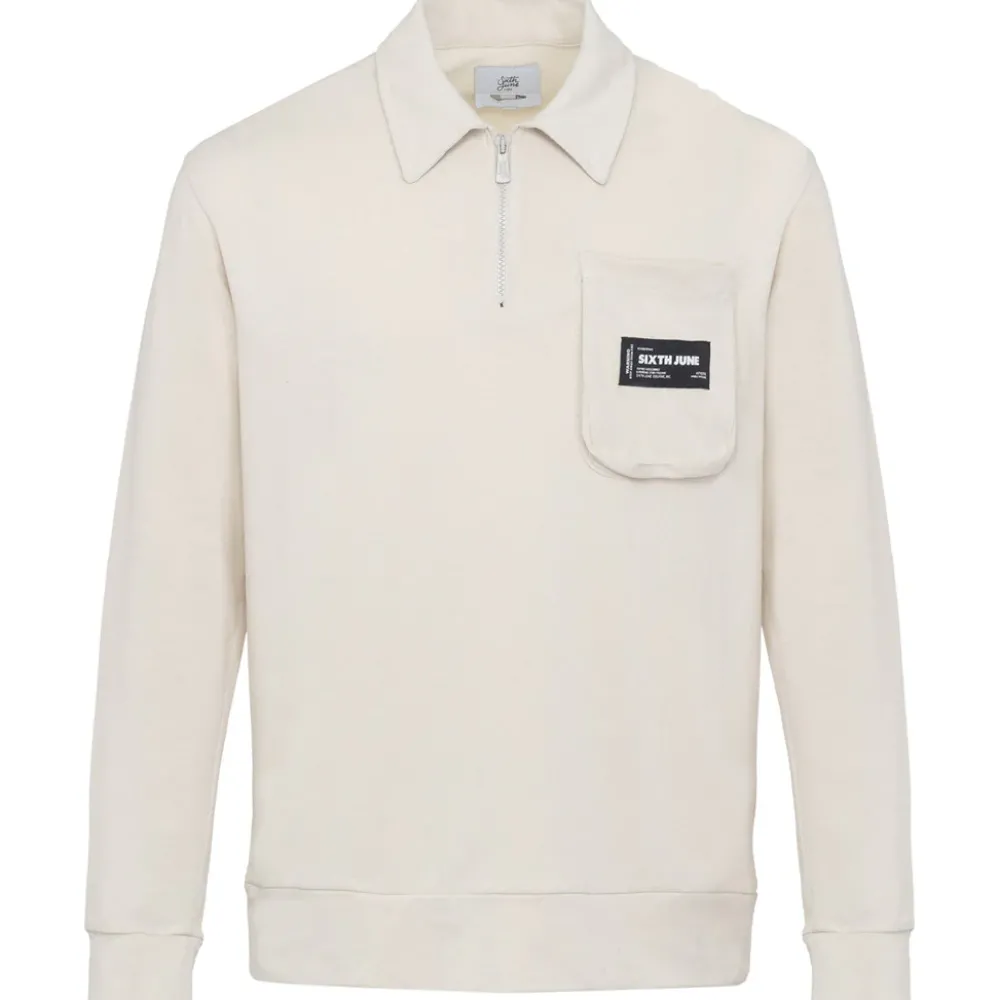 polo_poche_cargo_beige_clair_5.webp Homme Sixth June Sweats | Polo Poche Cargo Beige Clair
