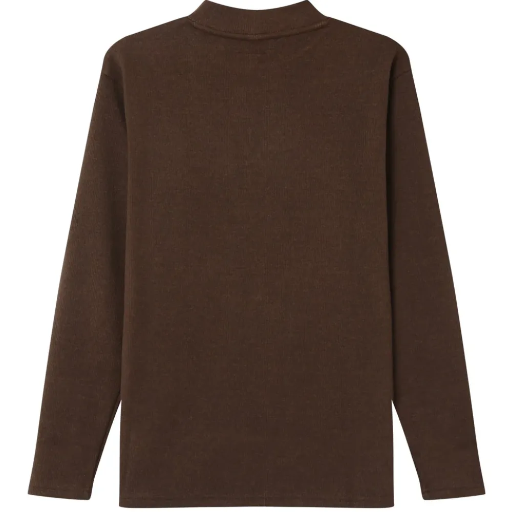 pull_maille_logo_brode_marron_6.webp Homme Sixth June Sweats | Pull Maille Logo Brode Marron