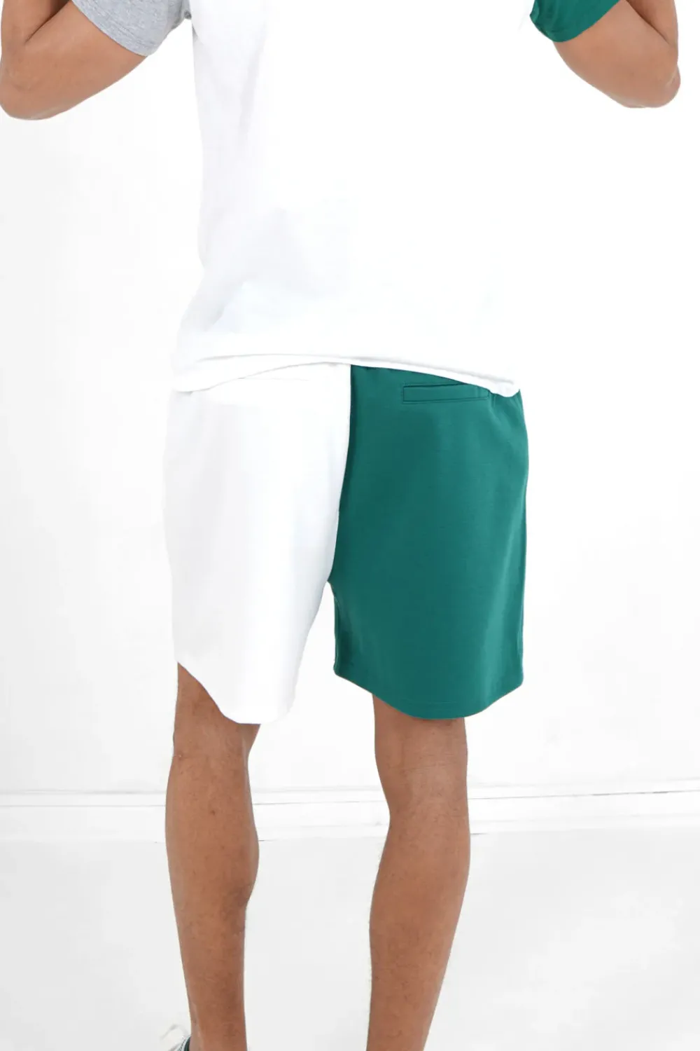 Homme Sixth June Shorts | Short Bicolore Logo Vert