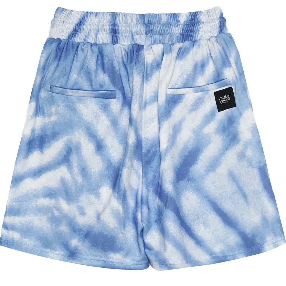 short_tie_dye_logo_bleu_6.webp Homme Sixth June Shorts | Short Tie Dye Logo Bleu