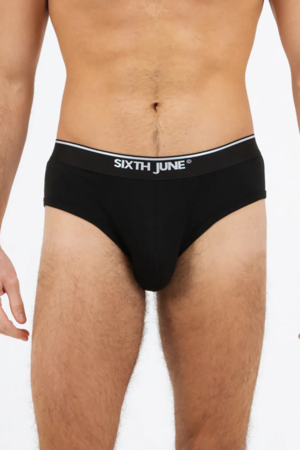 Homme Sixth June Sous Vêtements | Slip Uni Bande Noir