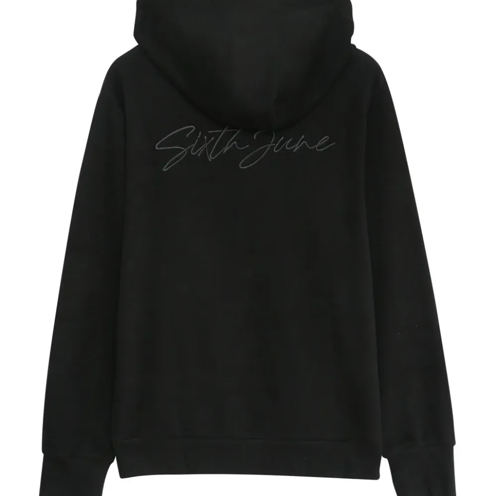 sweat_capuche_cotele_cordon_noir_6.webp Homme Sixth June Sweats | Sweat Capuche Cotele Cordon Noir