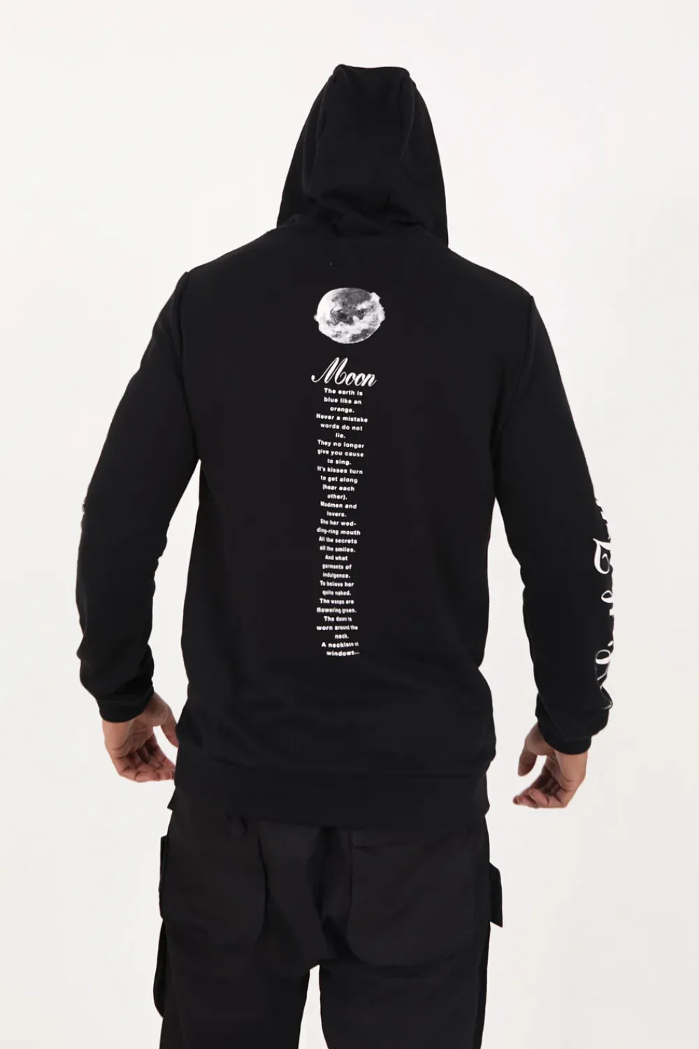 Homme Sixth June Sweats | Sweat Capuche Moon Earth Collection Noir