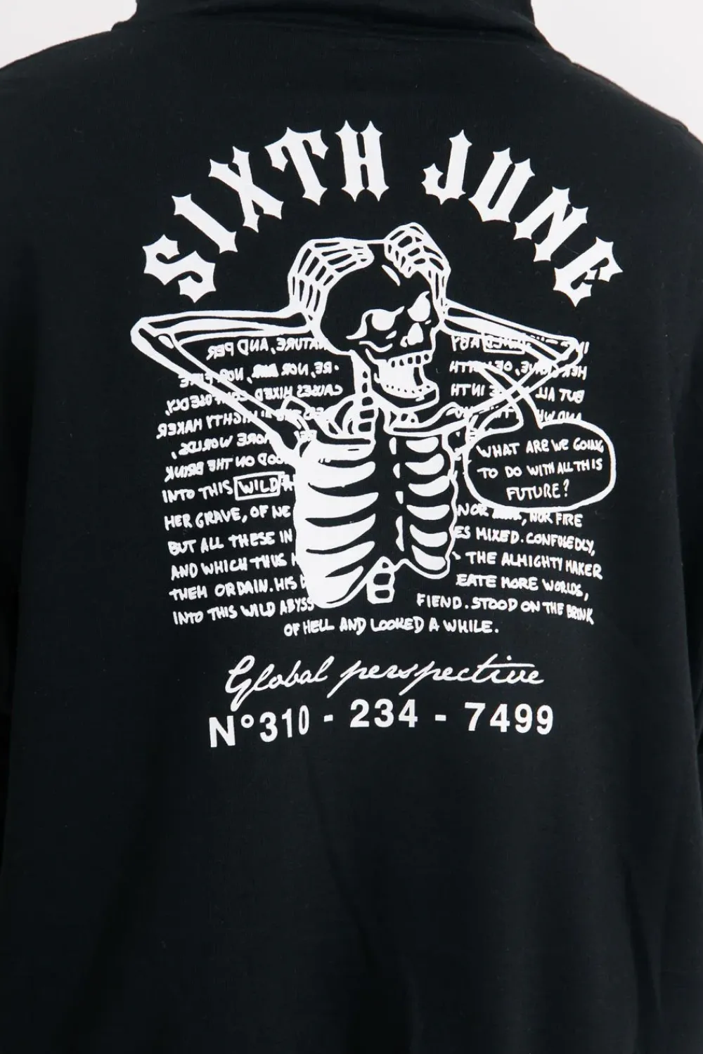 sweat_capuche_squelette_gothique_noir_2.webp Homme Sixth June Sweats | Sweat Capuche Squelette Gothique Noir