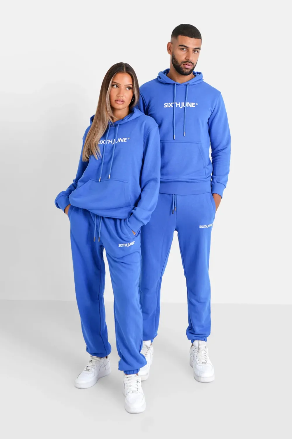 sweatshirt_capuche_logo_brode_bleu_fonce_6.webp Homme Sixth June Sweats | Sweatshirt Capuche Logo Brode Bleu Fonce