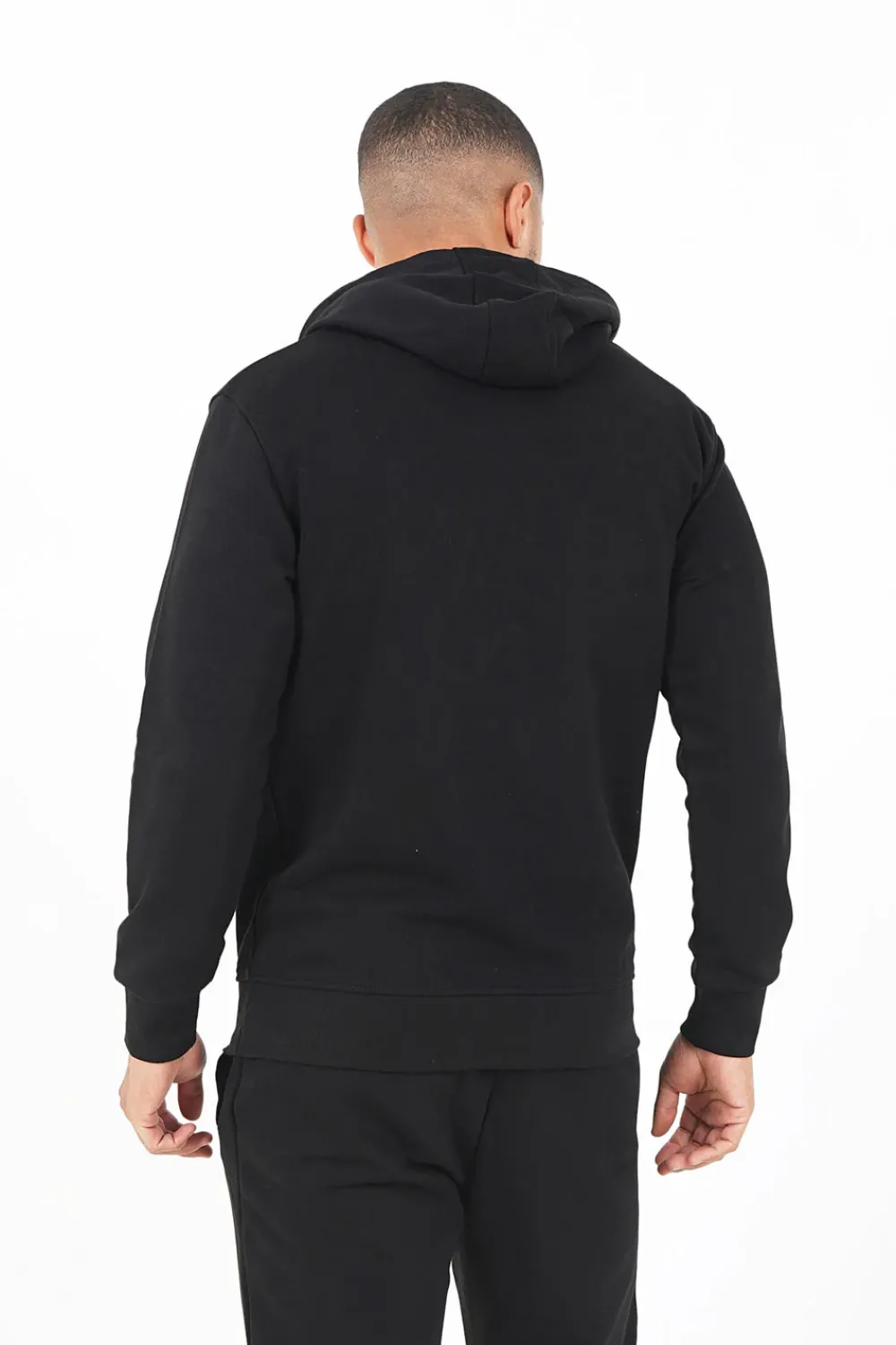 sweatshirt_capuche_logo_brode_noir_4.webp Homme Sixth June Sweats | Sweatshirt Capuche Logo Brode Noir