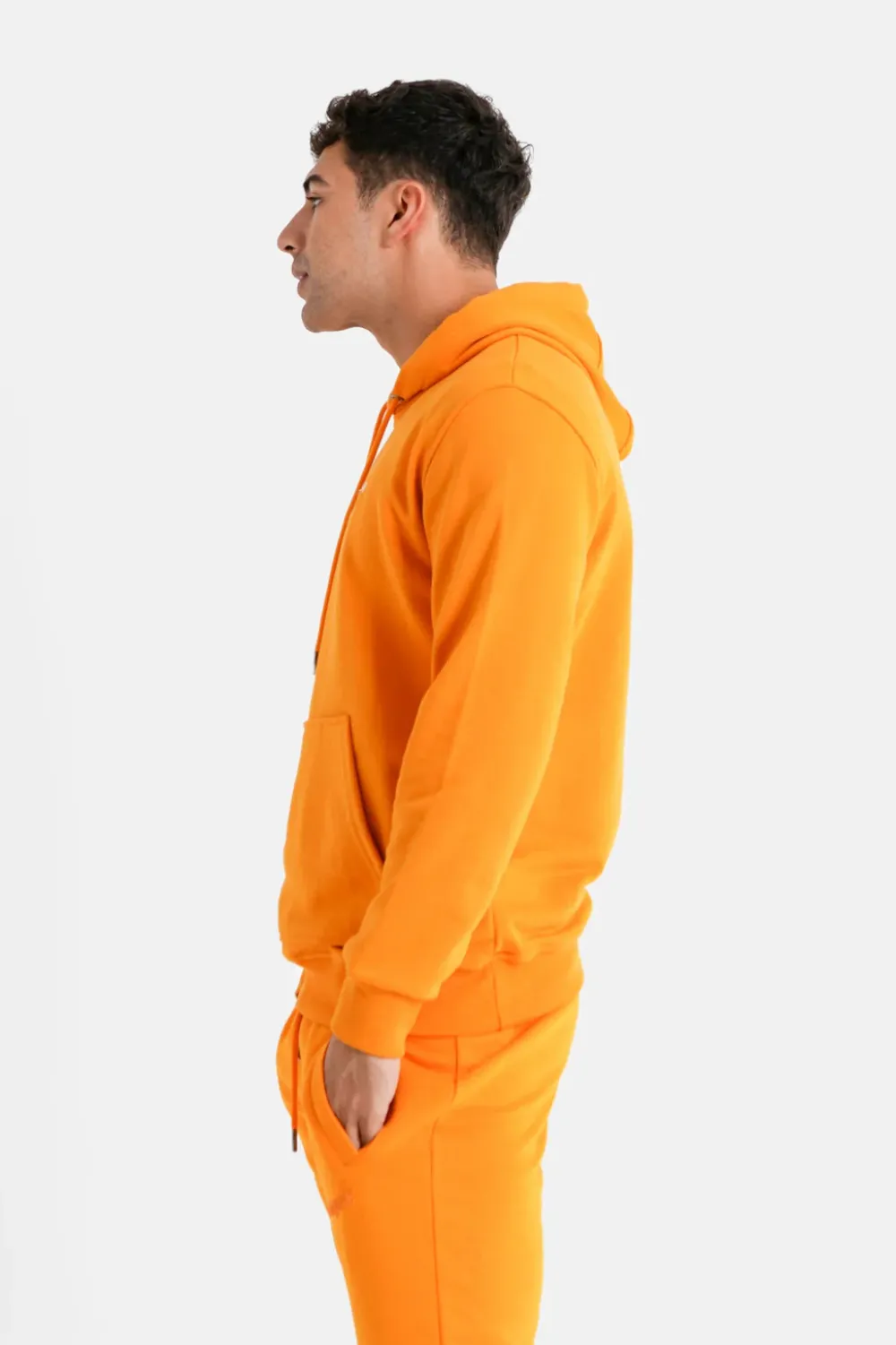 sweatshirt_capuche_logo_brode_orange_3.webp Homme Sixth June Sweats | Sweatshirt Capuche Logo Brode Orange