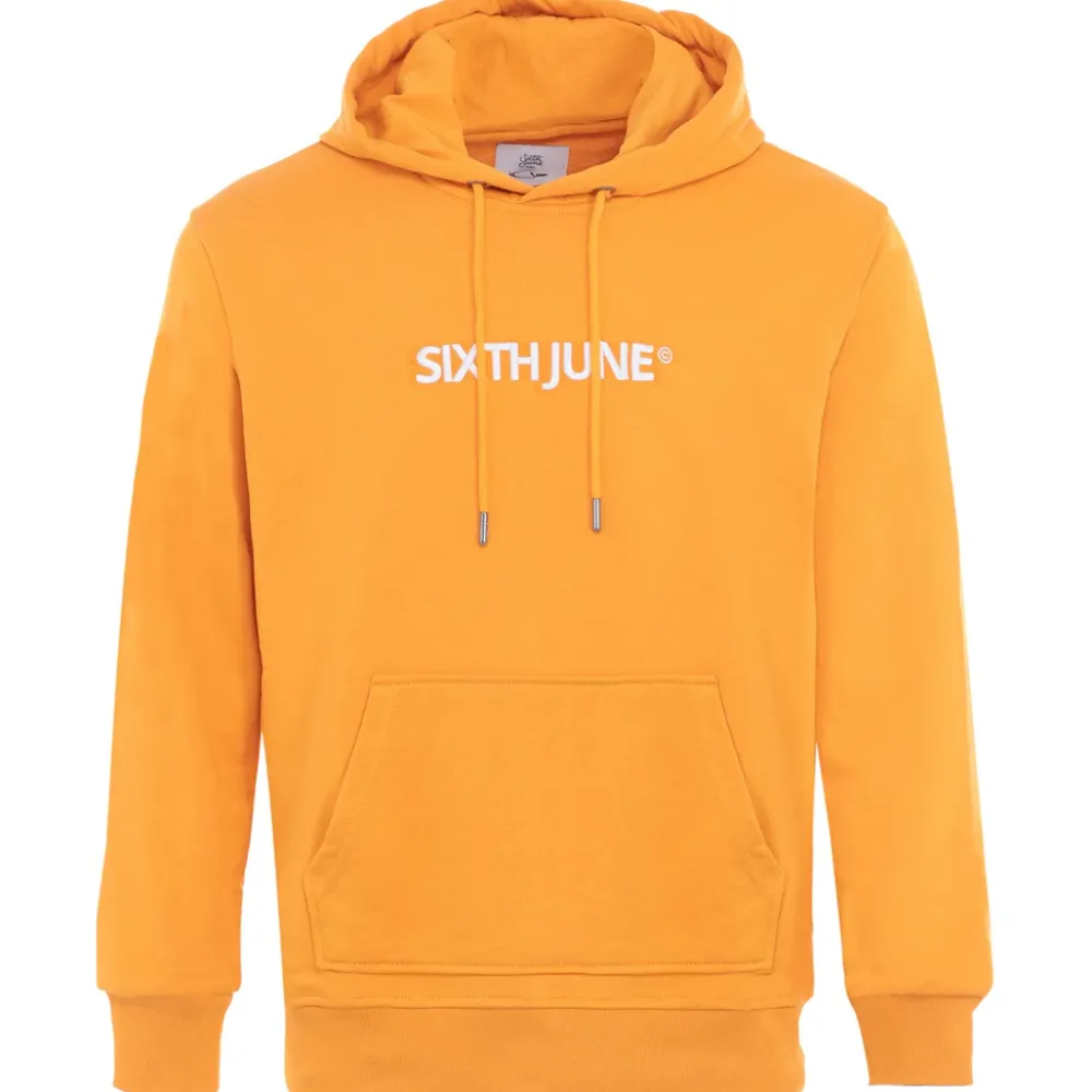 sweatshirt_capuche_logo_brode_orange_7.webp Homme Sixth June Sweats | Sweatshirt Capuche Logo Brode Orange