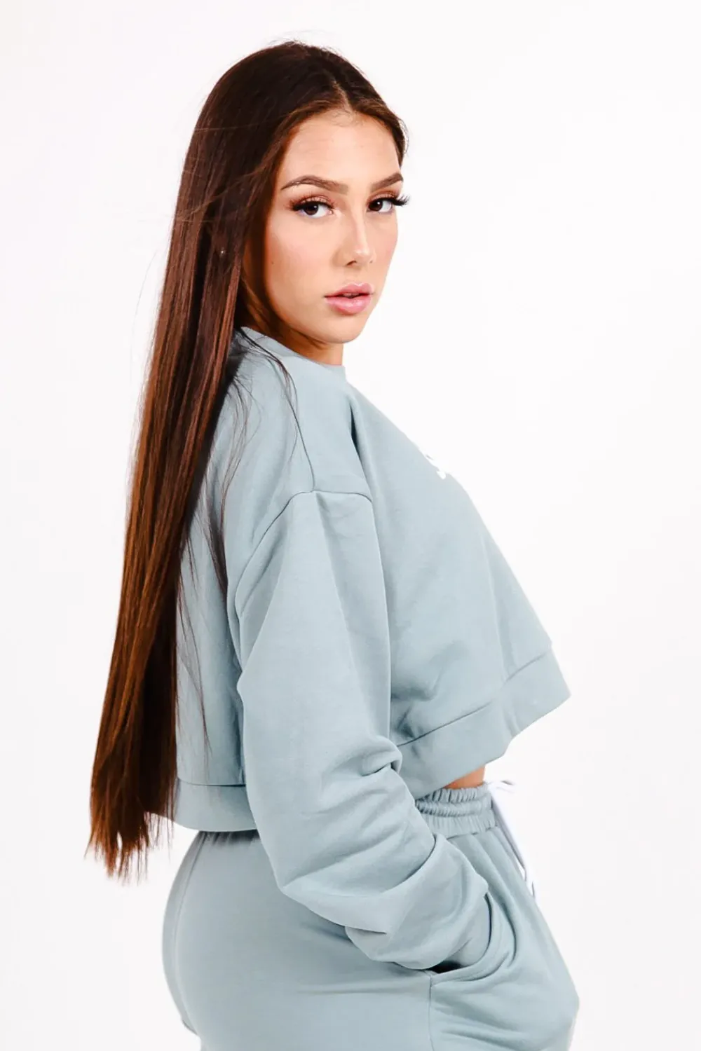 sweatshirt_court_logo_imprime_vert_2.webp Femme Sixth June Sweats | Sweatshirt Court Logo Imprime Vert