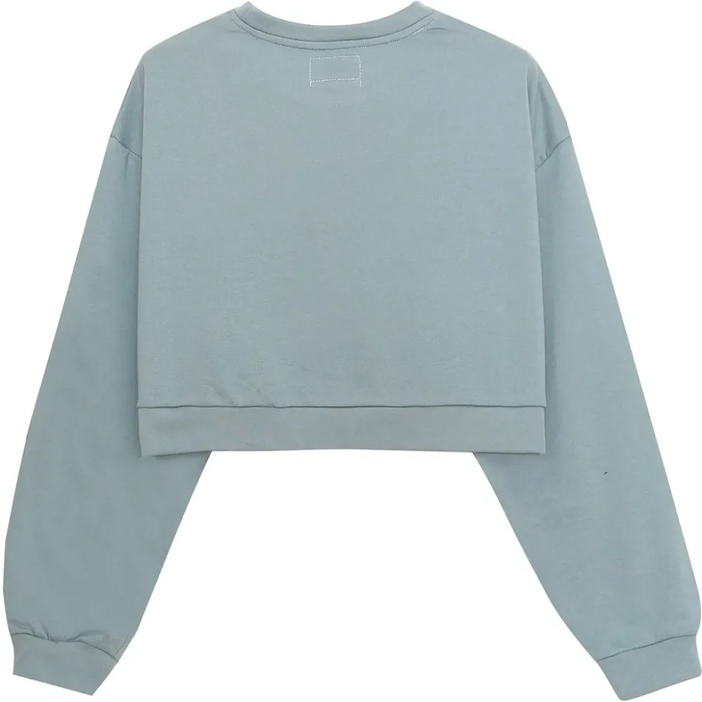 sweatshirt_court_logo_imprime_vert_5.webp Femme Sixth June Sweats | Sweatshirt Court Logo Imprime Vert