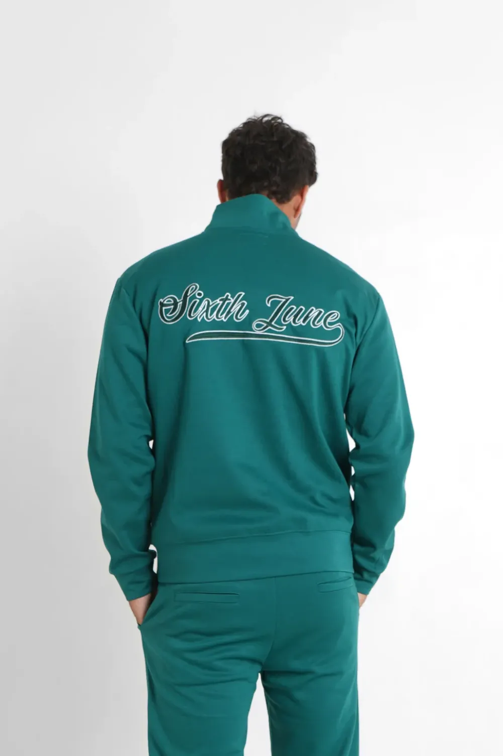 sweatshirt_retro_logo_vert_fonce_4.webp Homme Sixth June Sweats | Sweatshirt Retro Logo Vert Fonce