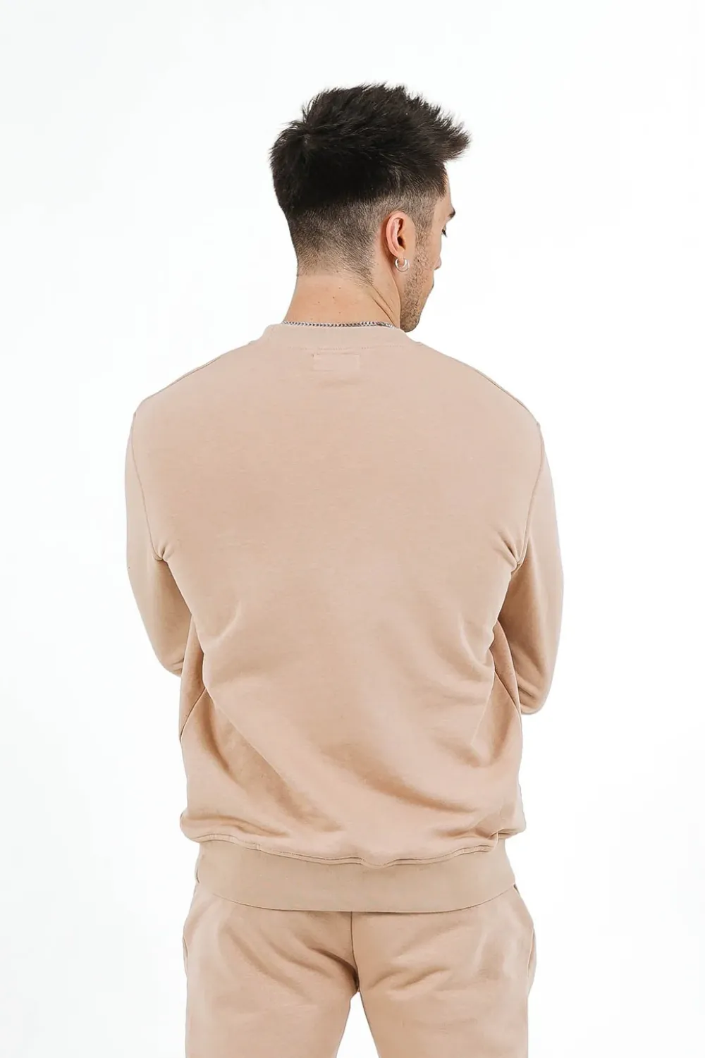sweatshirt_soft_logo_brode_beige_clair_4.webp Homme Sixth June Sweats | Sweatshirt Soft Logo Brode Beige Clair