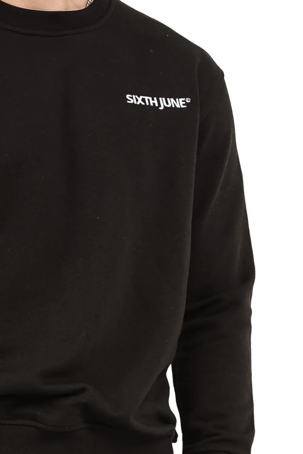 sweatshirt_soft_logo_brode_noir_3.webp Homme Sixth June Sweats | Sweatshirt Soft Logo Brode Noir