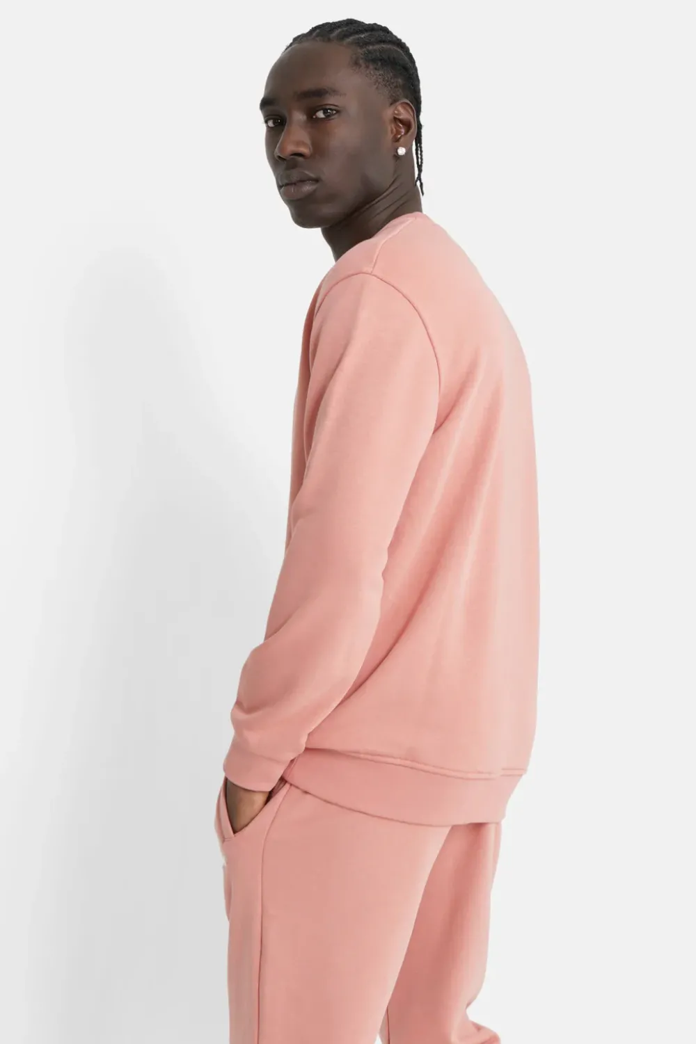 sweatshirt_soft_logo_brode_rose_clair_3.webp Homme Sixth June Sweats | Sweatshirt Soft Logo Brode Rose Clair