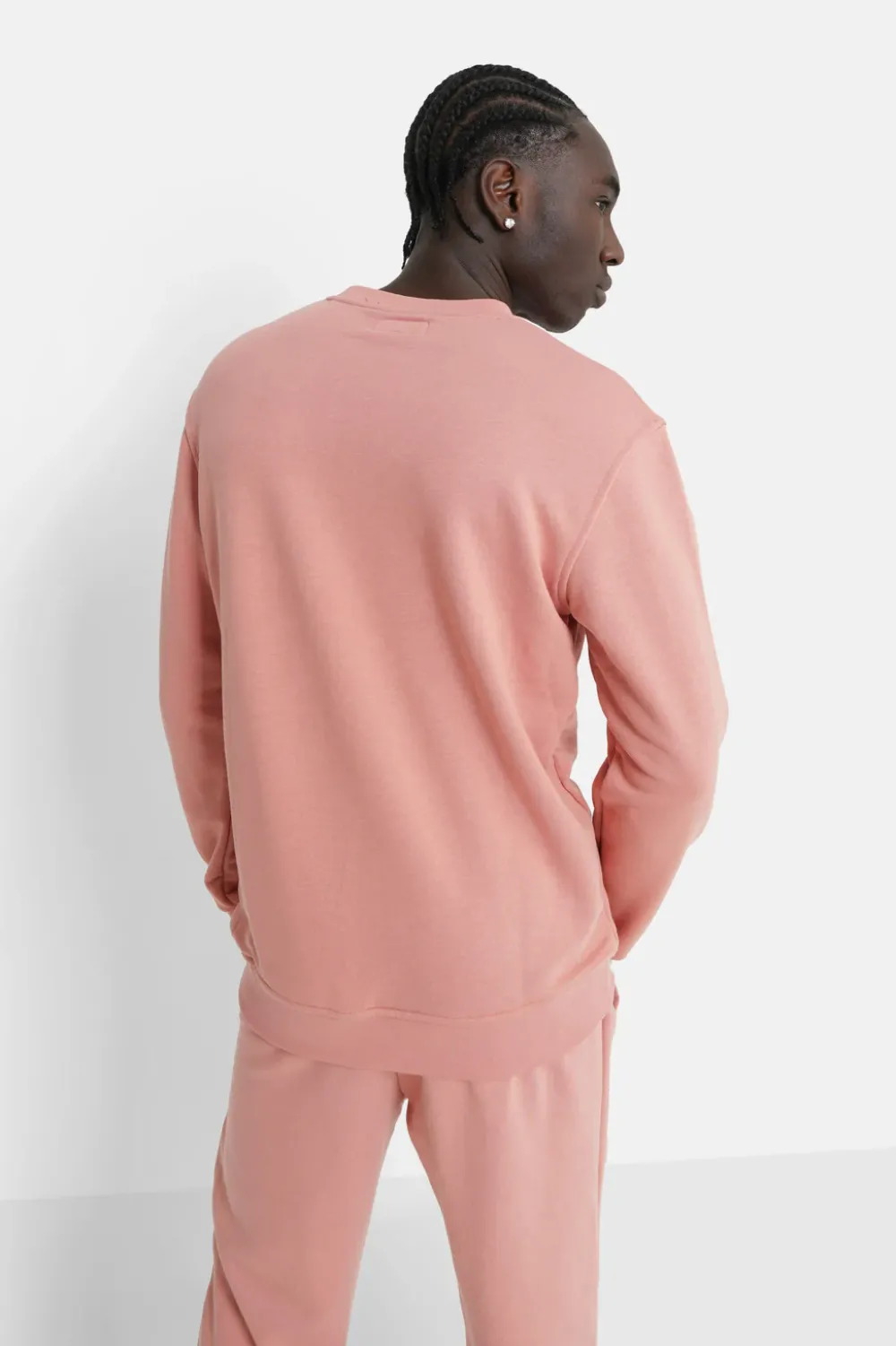 sweatshirt_soft_logo_brode_rose_clair_4.webp Homme Sixth June Sweats | Sweatshirt Soft Logo Brode Rose Clair