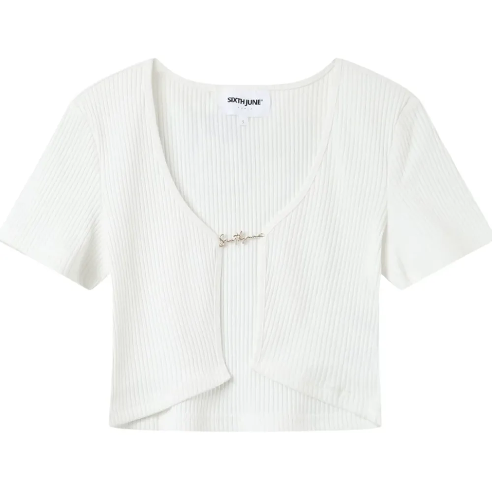 top_court_ouverture_bijou_devant_blanc_5.webp Femme Sixth June Hauts | Top Court Ouverture Bijou Devant Blanc