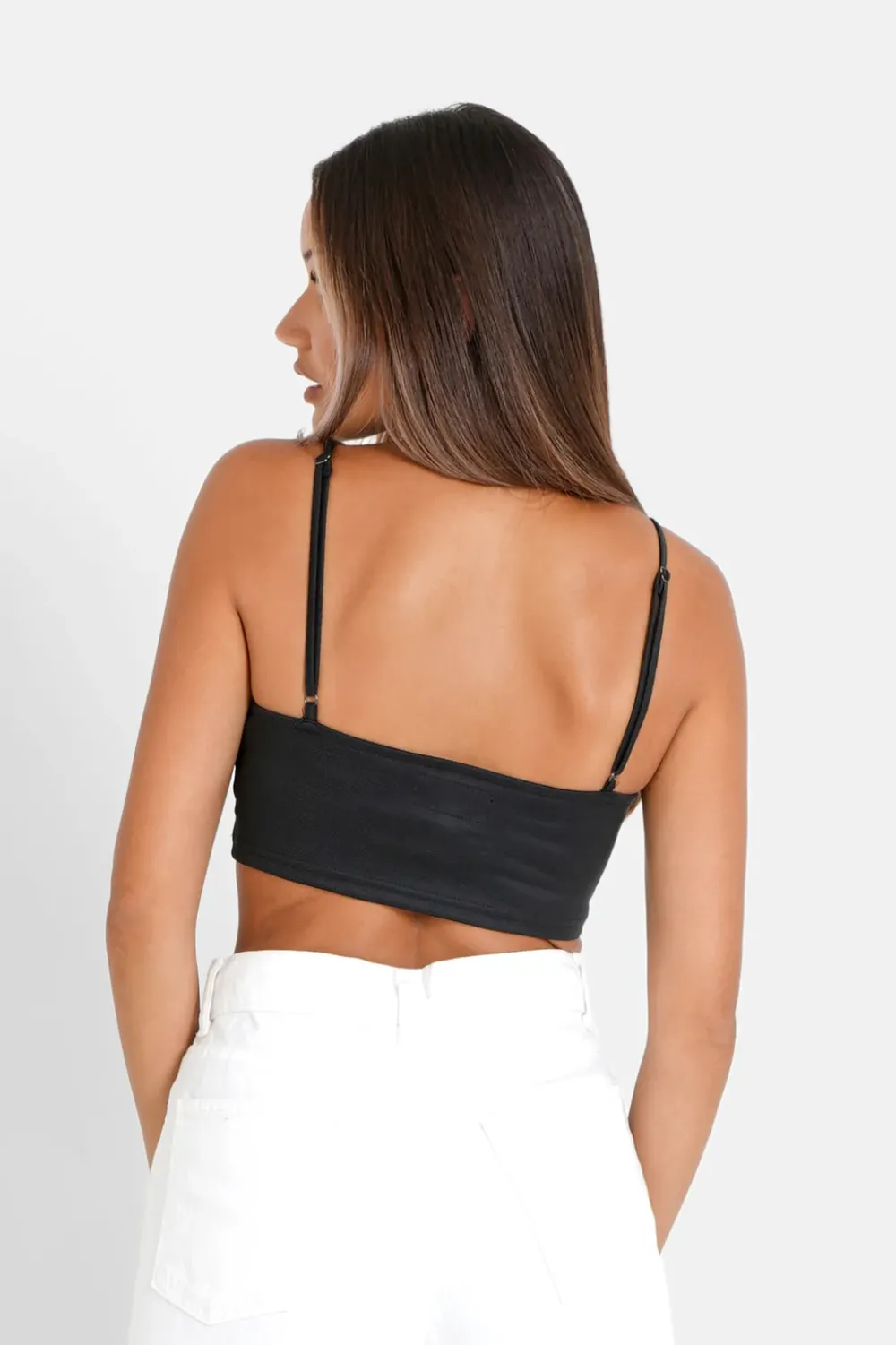 top_court_satine_noir_4.webp Femme Sixth June Hauts | Top Court Satine Noir