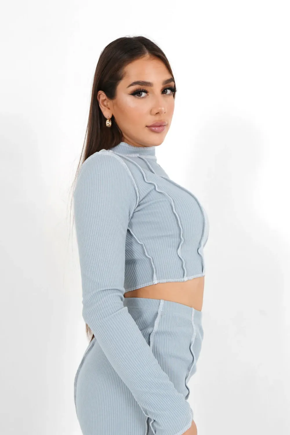 top_couture_surfilee_bleu_clair_3.webp Femme Sixth June Hauts | Top Couture Surfilee Bleu Clair