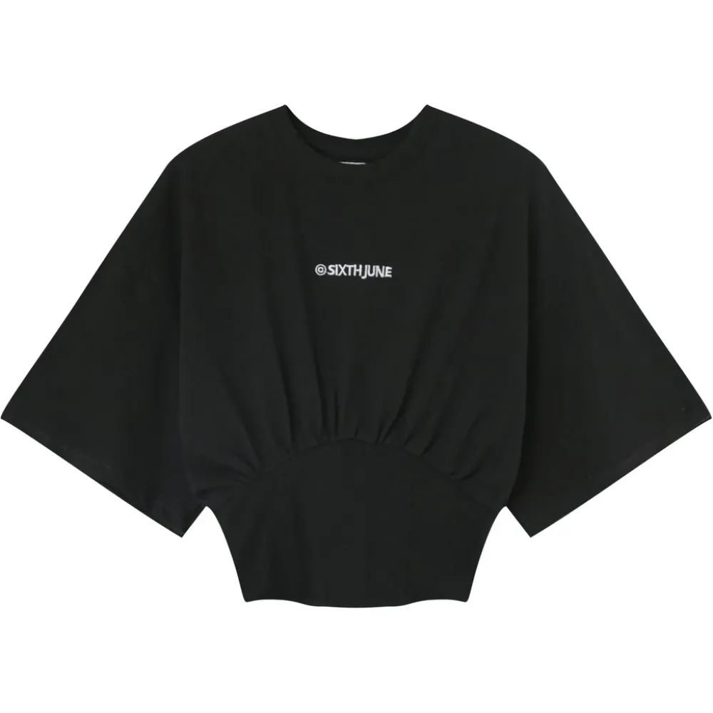 tshirt_corset_court_noir_5.webp Femme Sixth June Hauts | T-Shirt Corset Court Noir